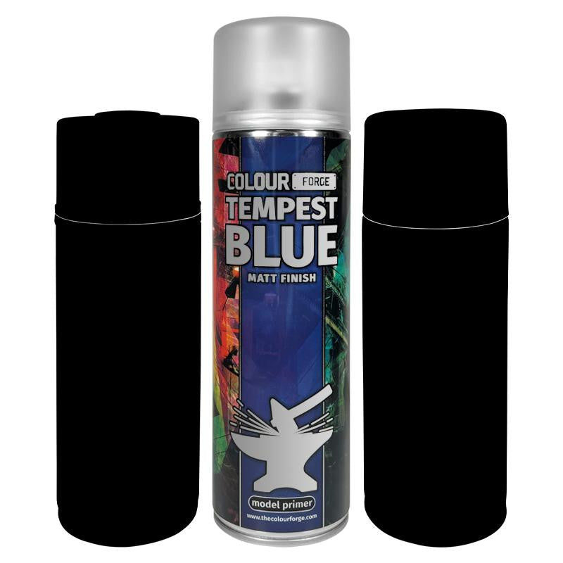 The Colour Forge Tempest Blue Matt Finish Model Primer 500ml Aerosol Spray Can