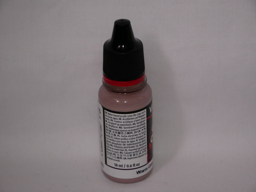 Vallejo Game Color Acrylic Range Warm Grey 18ml/0.6 fl oz Dropper Bottle 72.148