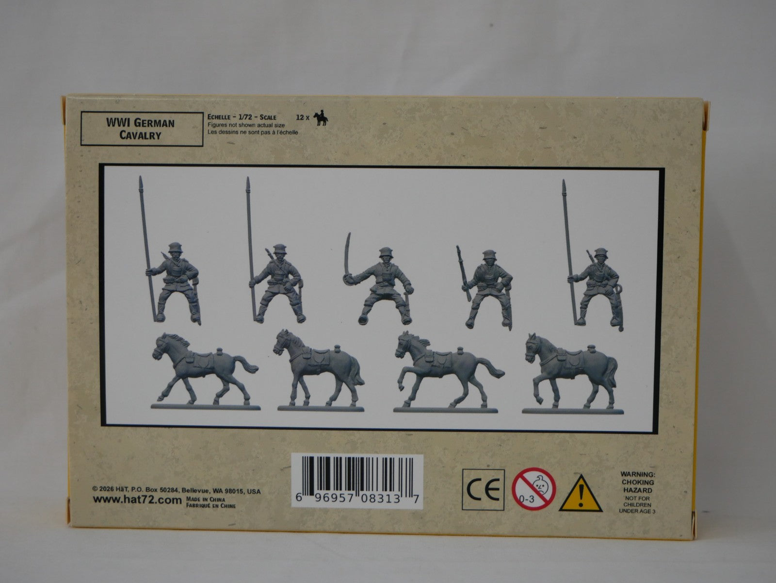 Hat Industrie 1:72 Scale World War 1 (WW1) German Cavalry Plastic Models - 8313