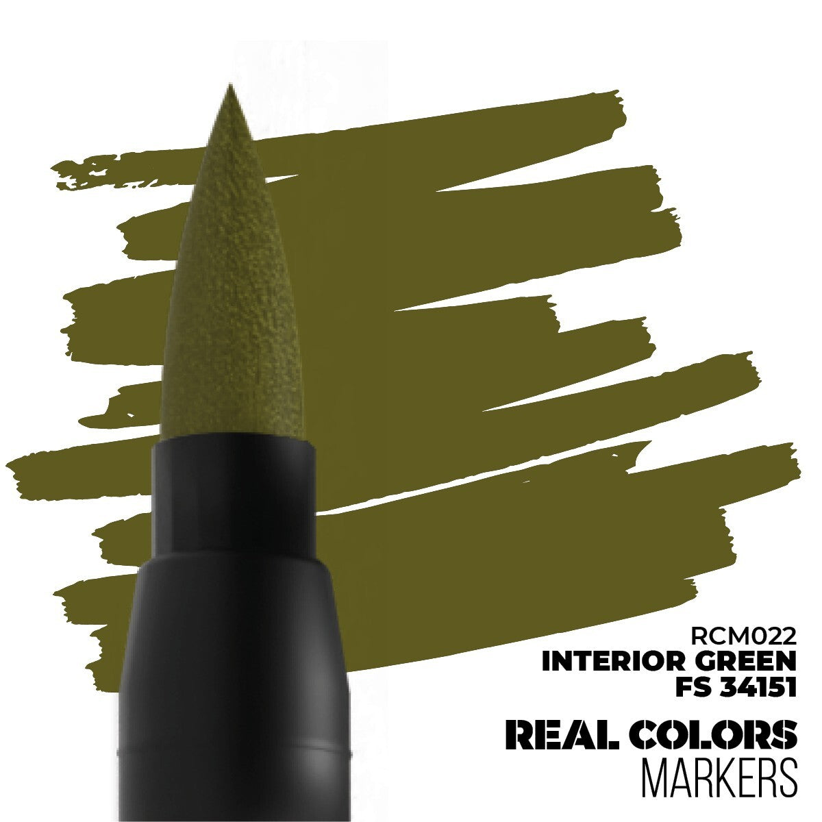 AK Interactive Real Colors Acrylic Marker Pens Interior Green FS 34151 - RCM022