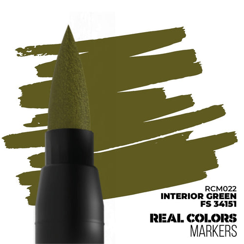 AK Interactive Real Colors Acrylic Marker Pens Interior Green FS 34151 - RCM022