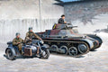 Academy 1:35 Scale WW2 German Panzer 1 Ausf.B & Motorcycle Skill Level 4 - 13556