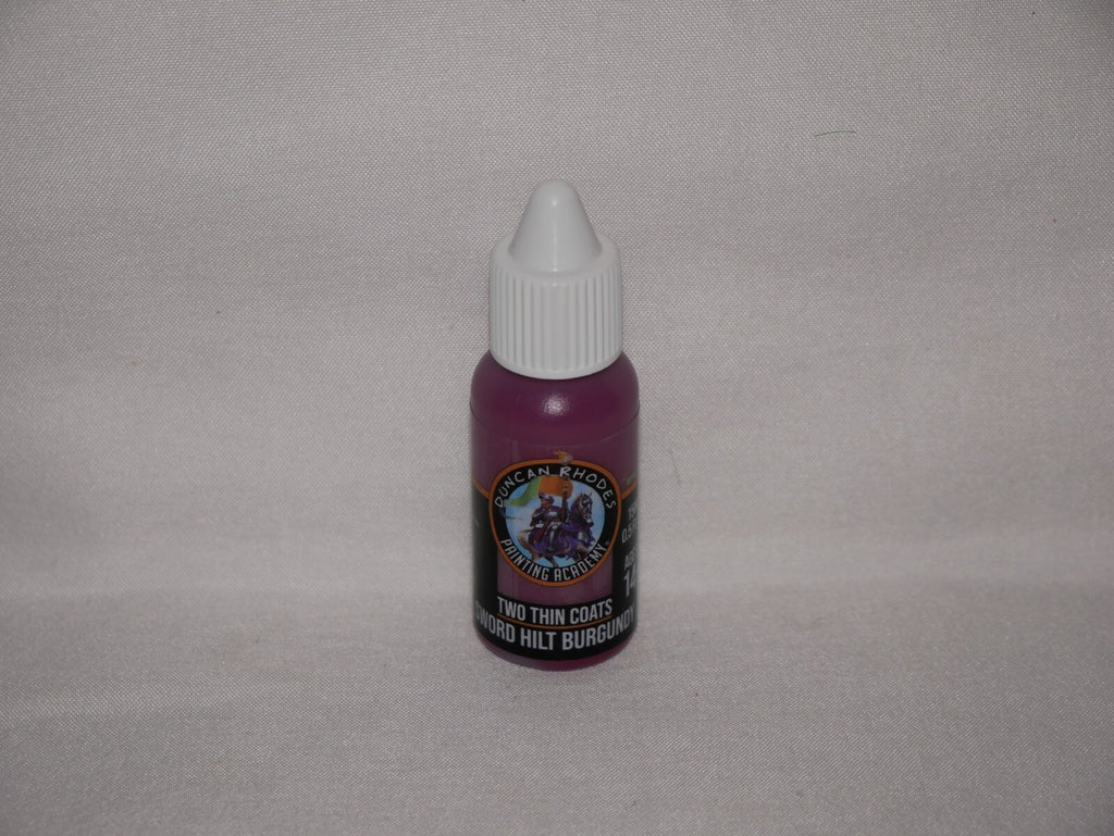 Duncan Rhodes Painting Academy 'Two Thin Coats' Sword Hilt Burgundy 15ml - 10047