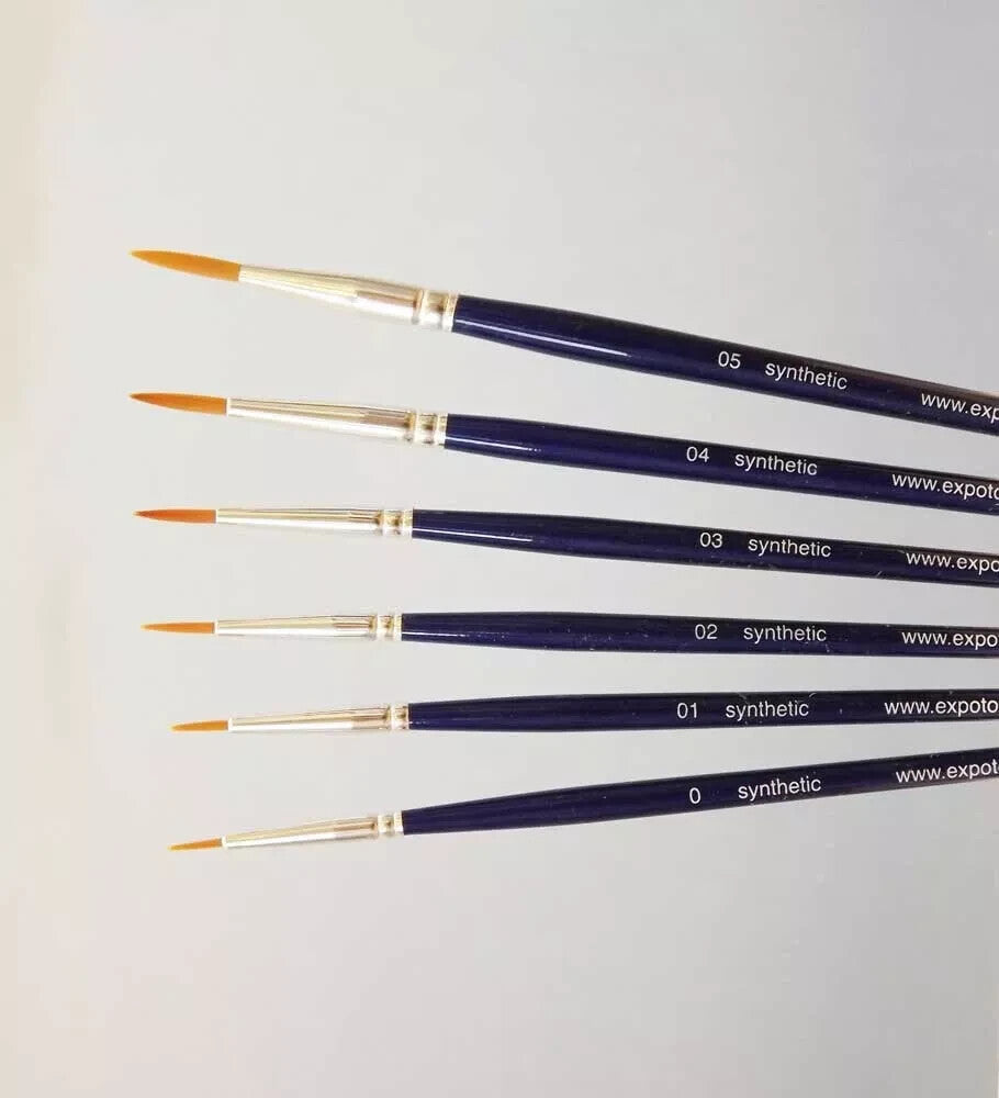 Expo Tools Model & Wargaming Ultimate Synthetic Haired Paint Brush Set - 45560