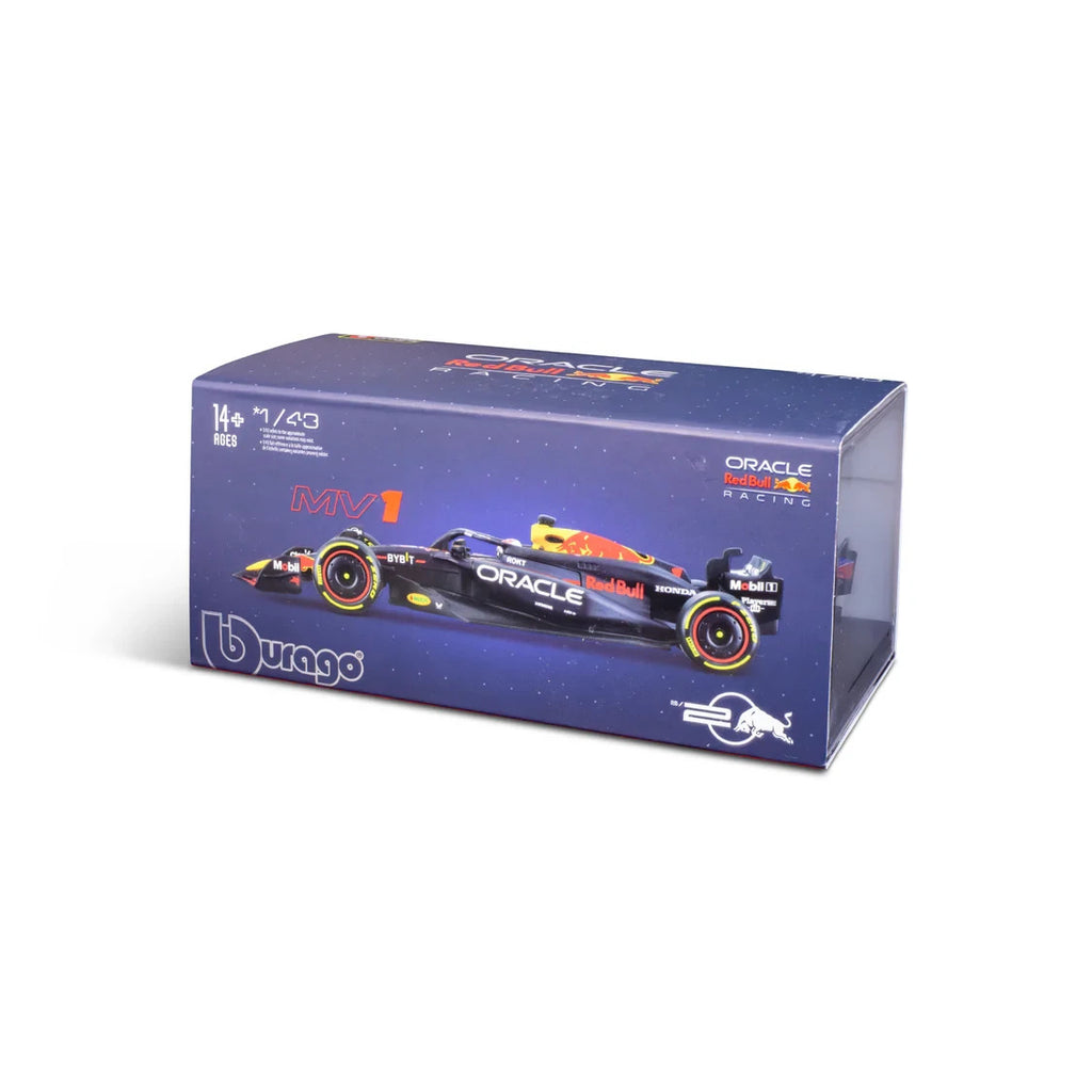 Burago 1:43 Oracle Redbull Racing RB20 Car With Max Verstappen Helmet #18-38098V