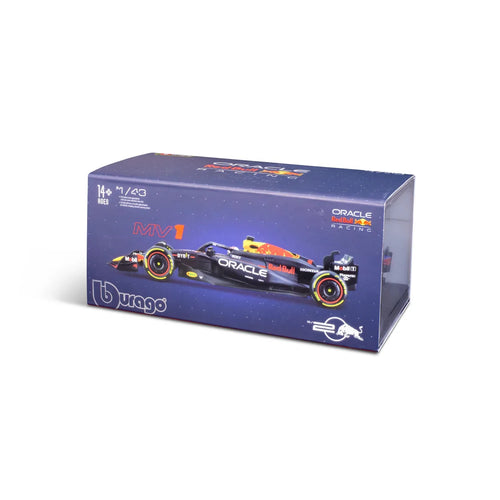 Burago 1:43 Oracle Redbull Racing RB20 Car With Max Verstappen Helmet #18-38098V