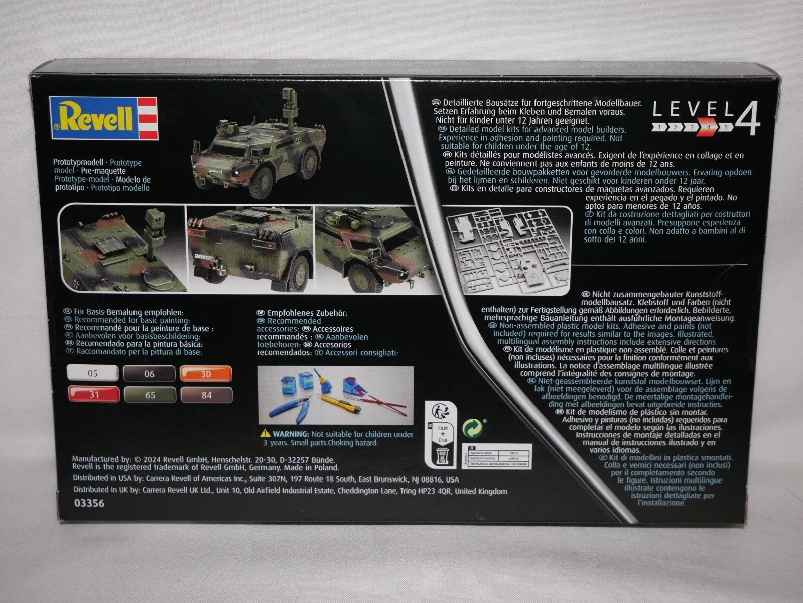 Revell 1:72 Spähwagen Fennek Armored Reconnaissance Vehicle Skill Level 4 - 03356