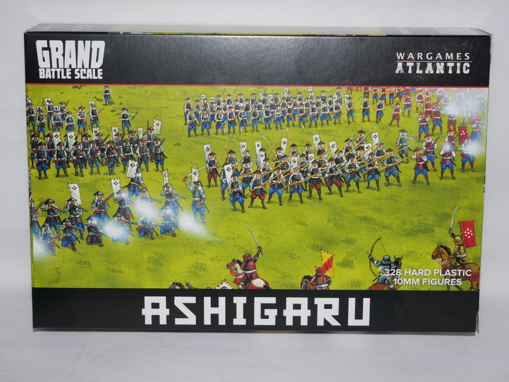 Wargames Atlantic Grand Battle Scale Hard Plastic 10mm Ashigaru Models WAARN005S
