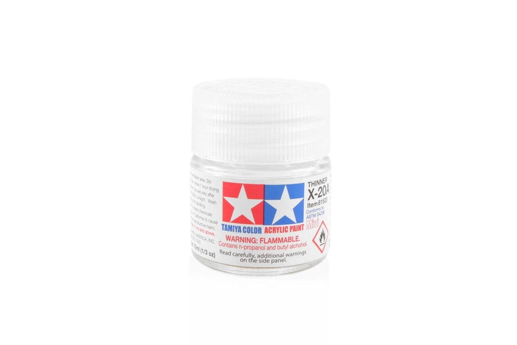 Tamiya Color Acrylic Modeling Paint Mini X-20A Thinner & Cleaner 10ml Jar 81520