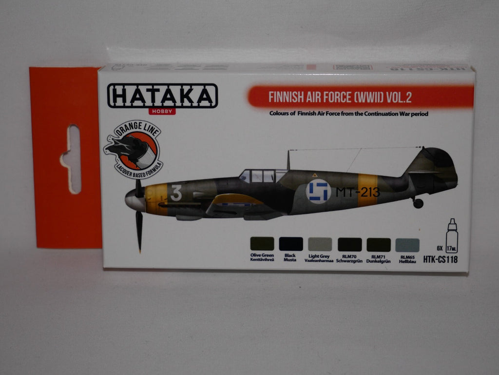 Hataka Orange Line Lacquer Based Formula Finish Air Force WWII Vol.2 - HTK-CS118