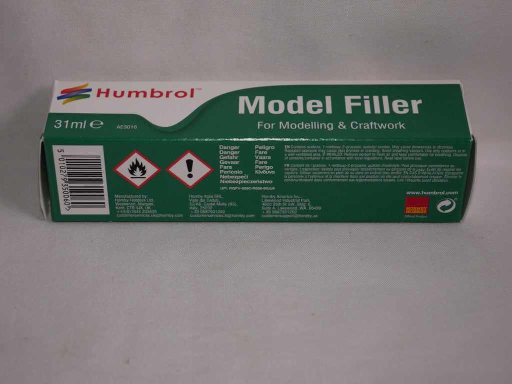 Humbrol Model Filler For Craftwork & Modeling 31ml Metal Tube AE3016