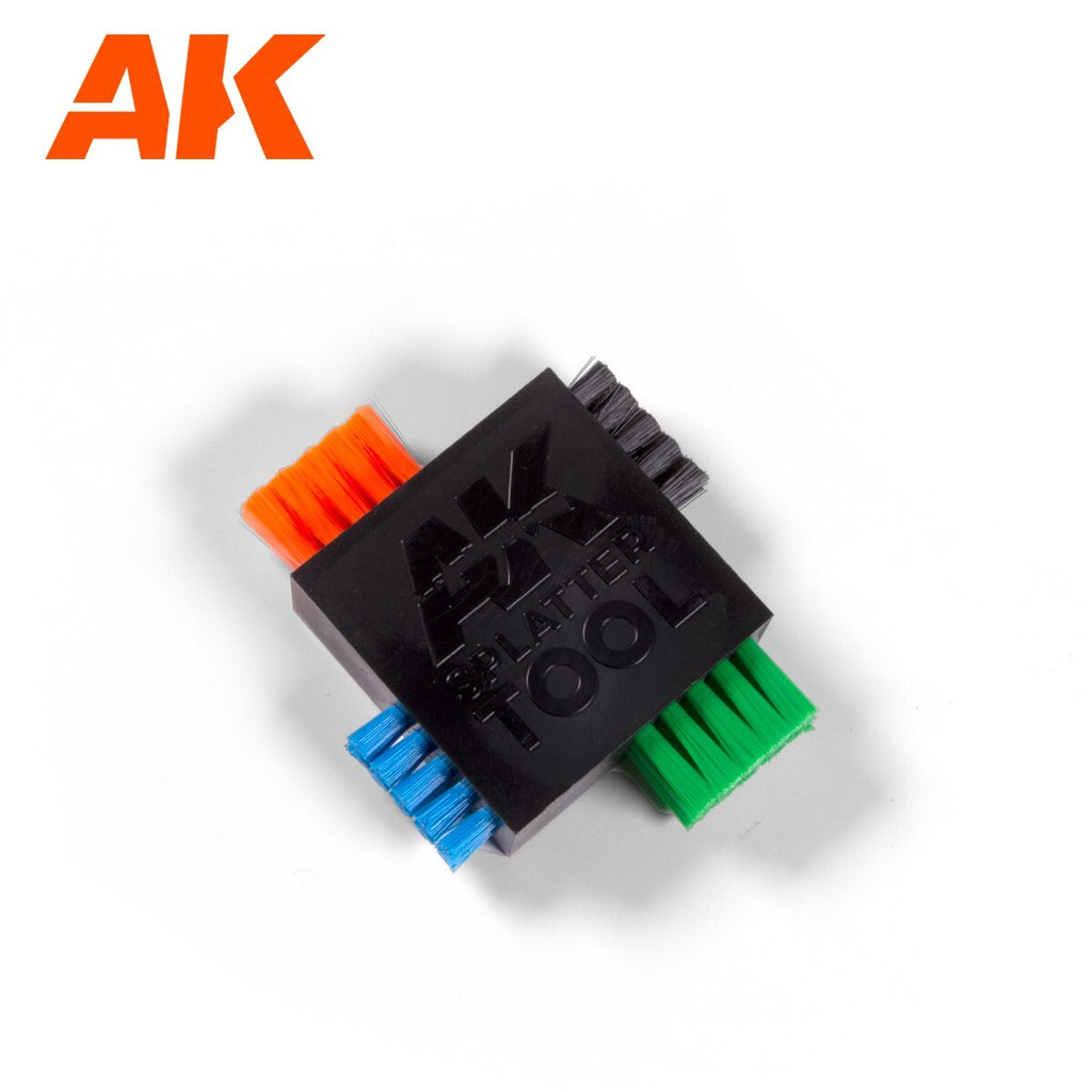AK Interactive Multi Sided & Multi Coloured Plastic Model Splatter Tool - AK9160