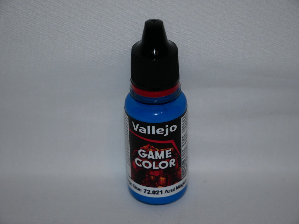Vallejo Game Color Acrylic Range Magic Blue 18ml/0.6 fl oz Dropper Bottle 72.021