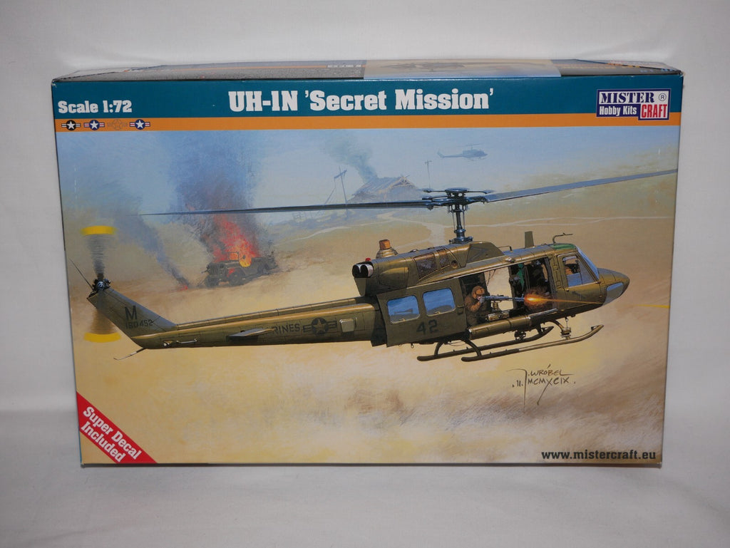 MisterCraft Hobby Kits 1:72 Scale (D-55) US Army UN-1N 'Secret Mission' - 040550
