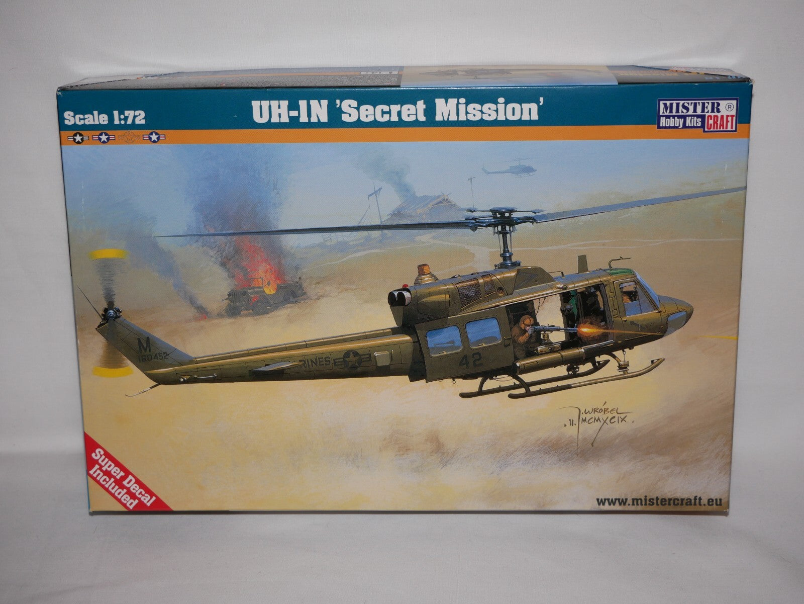 MisterCraft Hobby Kits 1:72 Scale (D-55) US Army UN-1N 'Secret Mission' - 040550