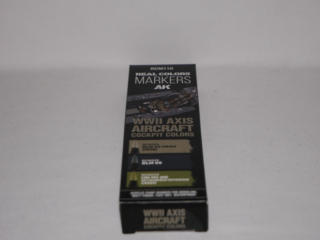 AK Interactive Real Color Markers WWII Axis Aircraft Cockpit Colors 3pcs RCM110