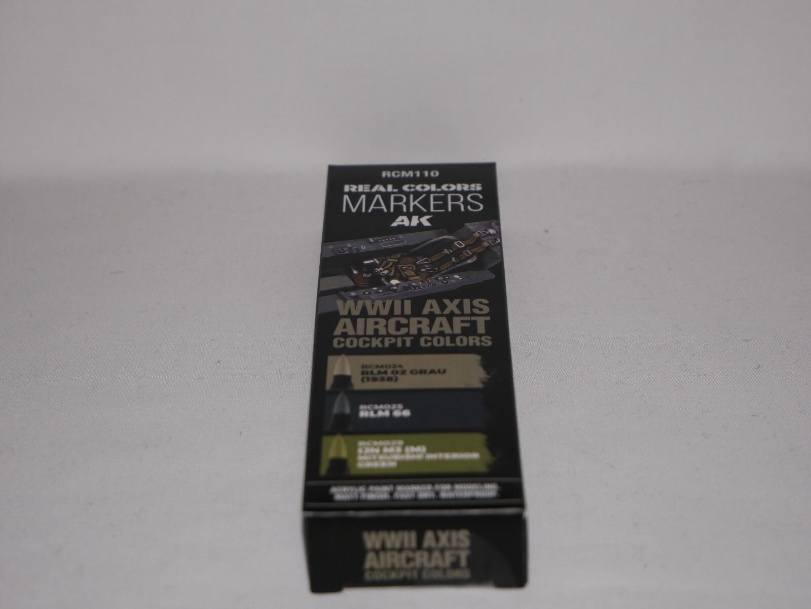 AK Interactive Real Color Markers WWII Axis Aircraft Cockpit Colors 3pcs RCM110