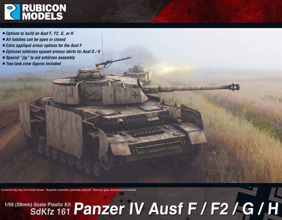 Rubicon Models 1:56 Scale WWII German SdKfz 161 Panzer IV Ausf F/F2/G/H - 280077