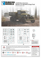 Rubicon Models 1:56 (28mm) Scale WWII Soviet GAZ-AA / GAZ-AAA Truck - 280063