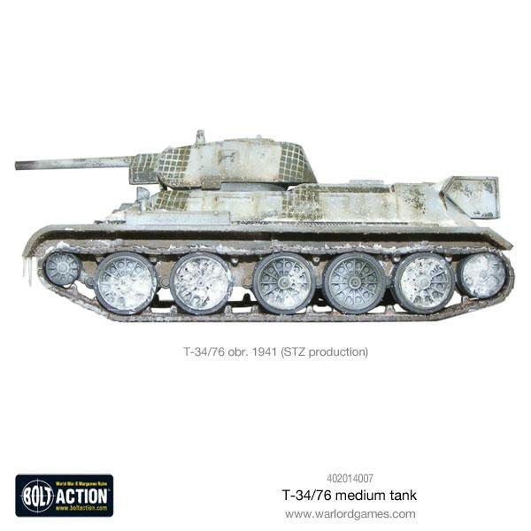 Warlord Games Bolt Action 1:56 Scale WWII Soviet T-34/76 Medium Tank - 402014007