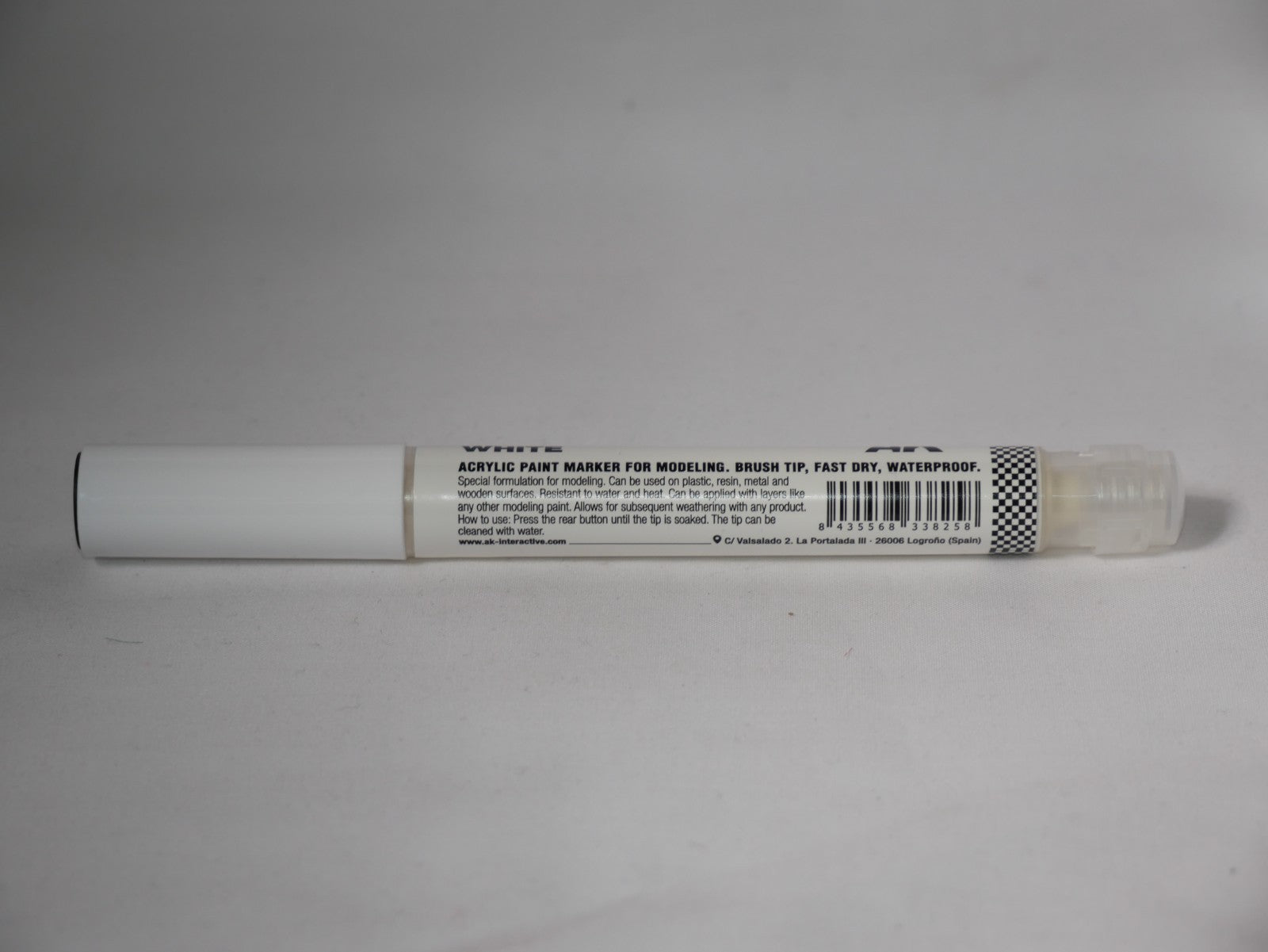 AK Interactive Acrylic Paint Playmarkers For Model Tabletop Games White - AKM003