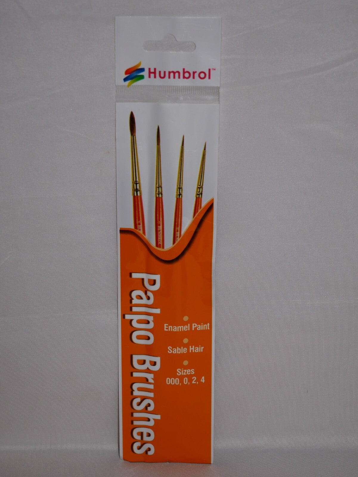 Humbrol Palpo Sable Hair Brush Pack Sizes 000, 0, 2, 4 For Model Painting - AG4250