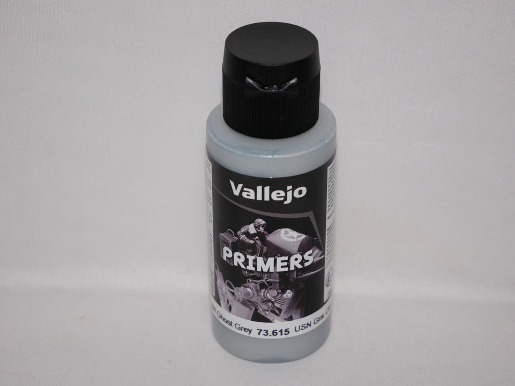Vallejo Polyurethane Surface Primer USN Light Ghost Grey 60ml Bottle - 73.615