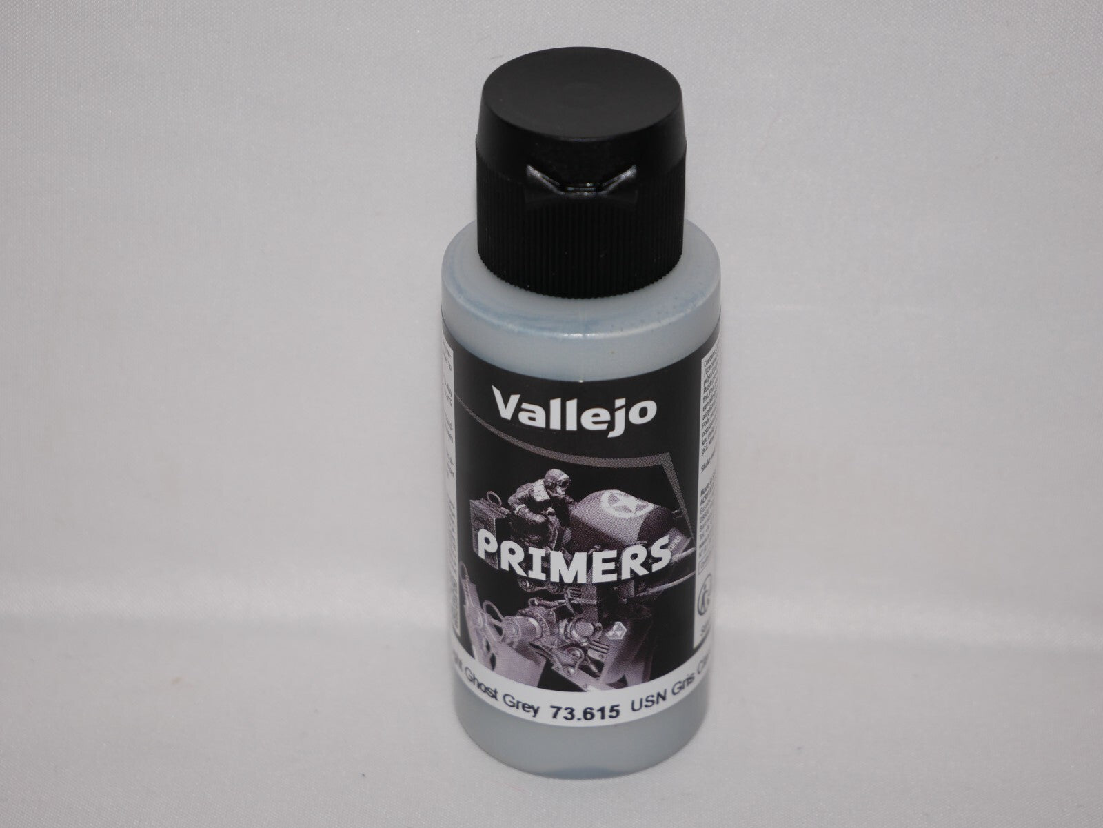 Vallejo Polyurethane Surface Primer USN Light Ghost Grey 60ml Bottle - 73.615