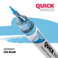 AK Interactive Acrylic Quick Gen Markers For Tabletop Games Ice Blue - AKMQ011