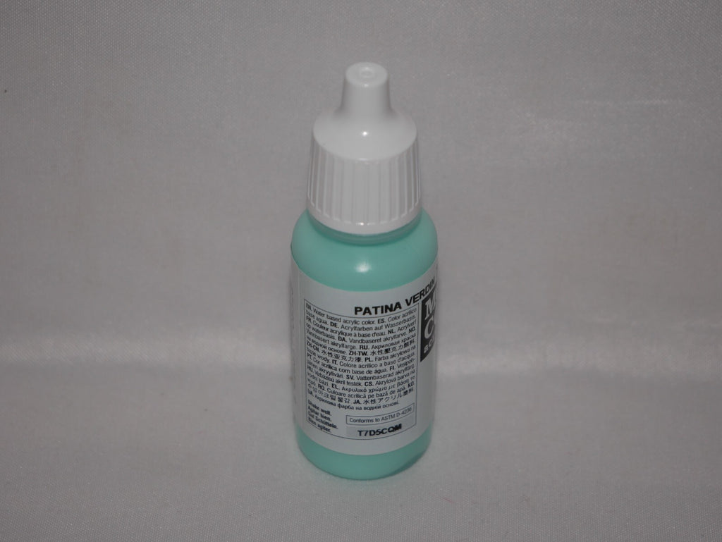 Vallejo Model Color Verdigris Glaze Acrylic 17ml Dropper Bottle - 70.832