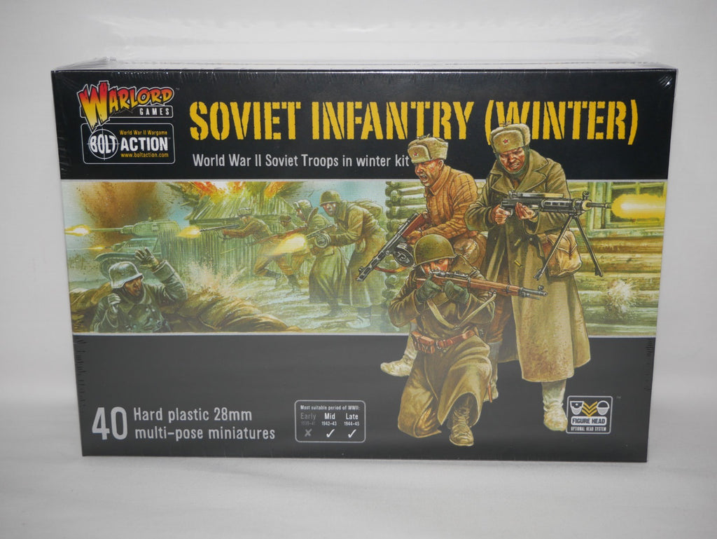 Warlord Games Bolt Action 1:56 Scale WWII Soviet Infantry (Winter) - WGB-RI-04