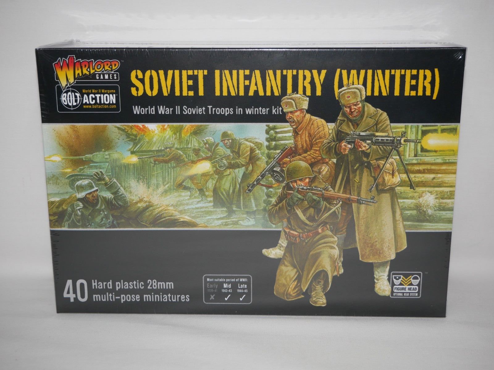 Warlord Games Bolt Action 1:56 Scale WWII Soviet Infantry (Winter) - WGB-RI-04