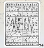 Victrix Medieval Warriors 28mm Scale Hard Plastic Medieval Foot Sergeants VXM006