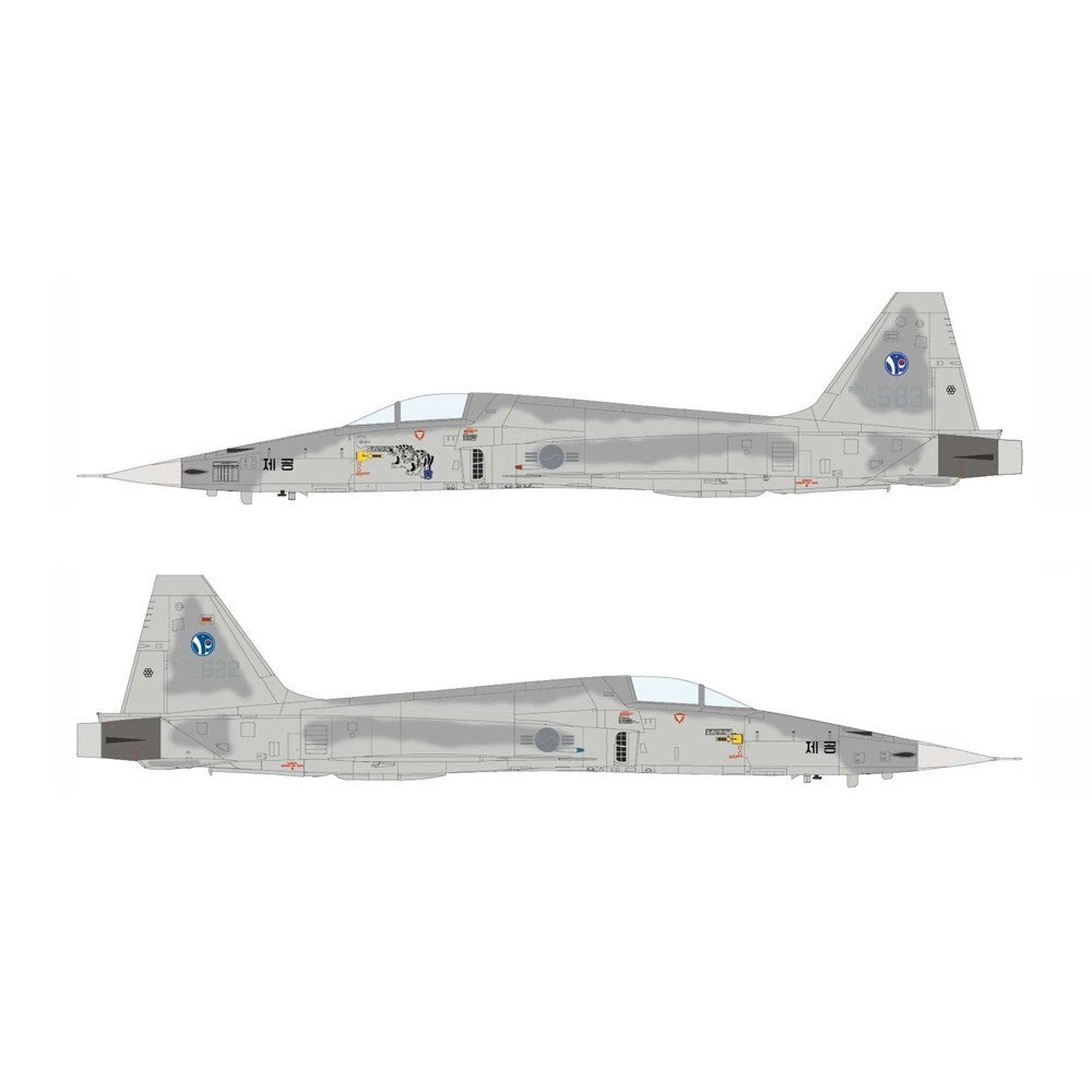 Academy Plastic Model Kits 1:144 Scale ROKAF KF-5E Tiger II Fighter Jet - 12644
