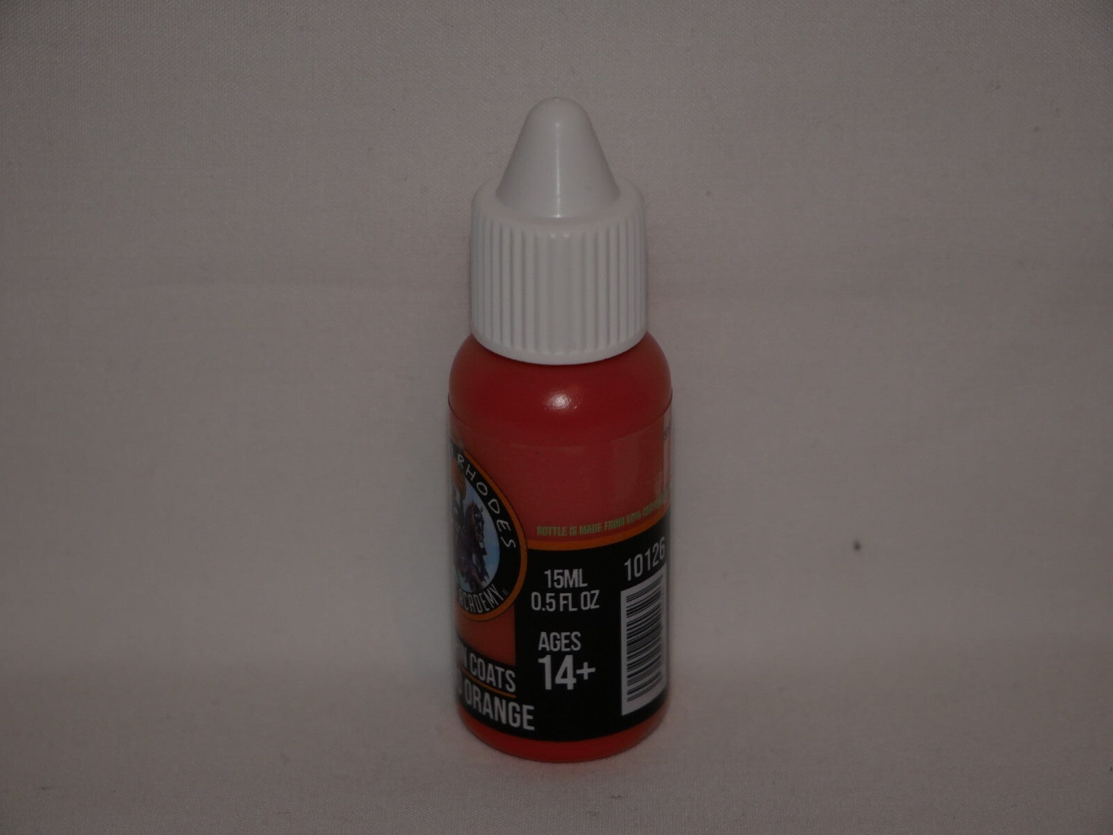 Duncan Rhodes Painting Academy Two Thin Coats Inferno Orange 15ml Bottle - 10126