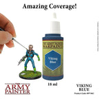 The Army Painter Acrylic Warpaints Range Viking Blue 18ml Dropper Bottle WP1462