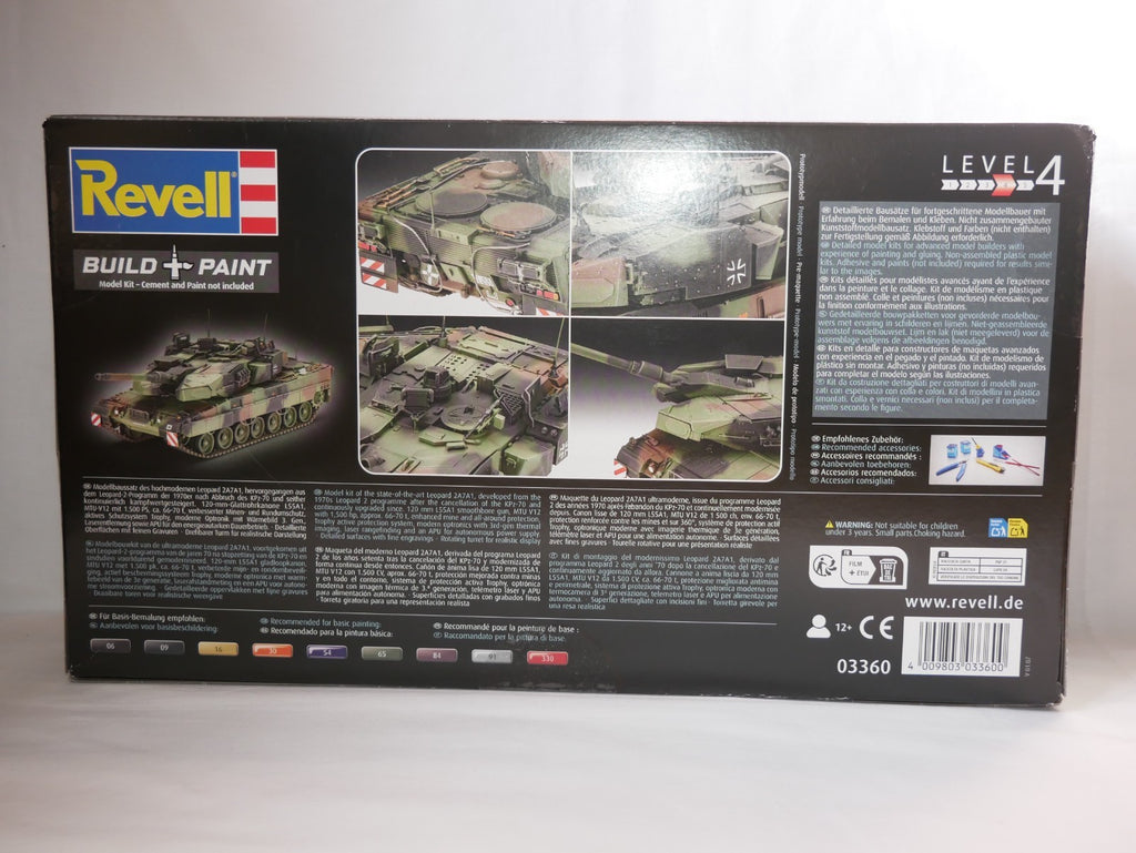 Revell 1:35 Scale Leopard 2A7A1 Main Battle Tank Model kit Skill Level 4 - 03360