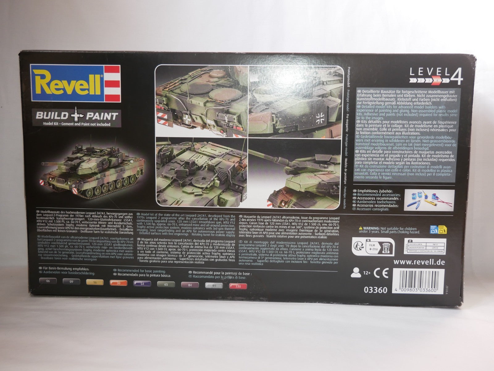 Revell 1:35 Scale Leopard 2A7A1 Main Battle Tank Model kit Skill Level 4 - 03360