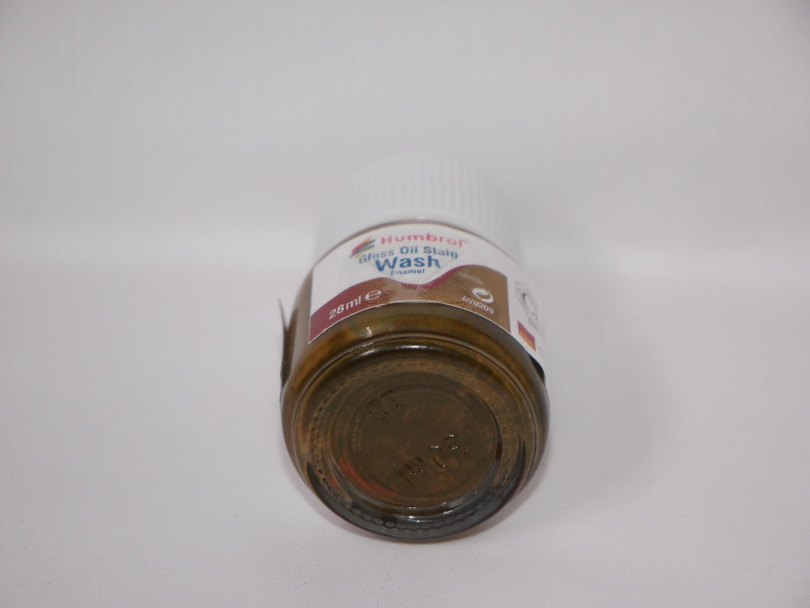 Humbrol Scale Model Enamel Gloss Oil Stain Wash 28ml Glass Jar Bottle - AV0209