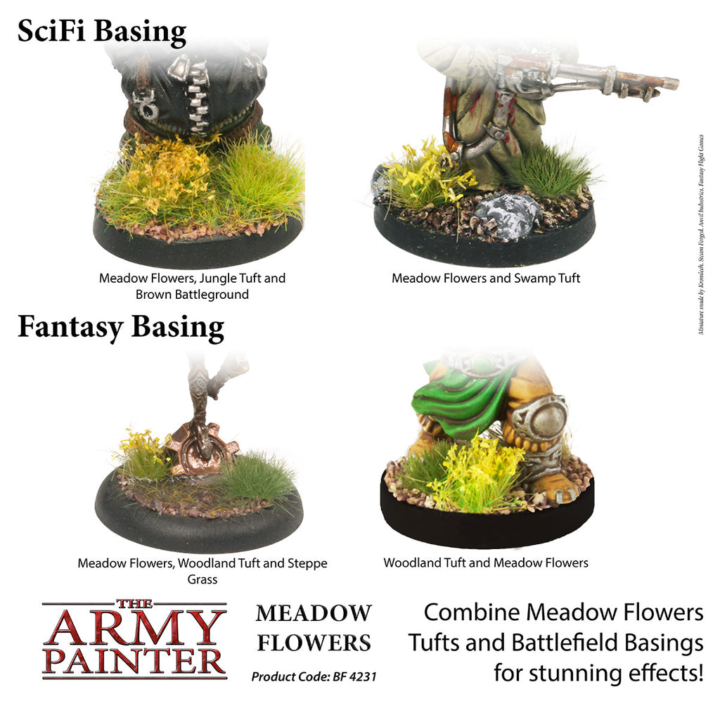 The Army Painter Battlefields Meadow Flowers For Wargaming (77) Per Pack BF4231