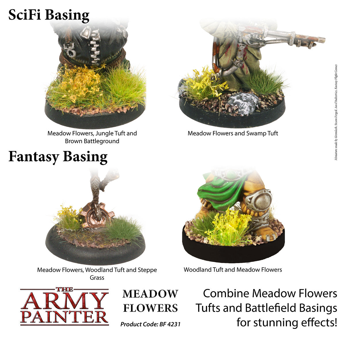 The Army Painter Battlefields Meadow Flowers For Wargaming (77) Per Pack BF4231