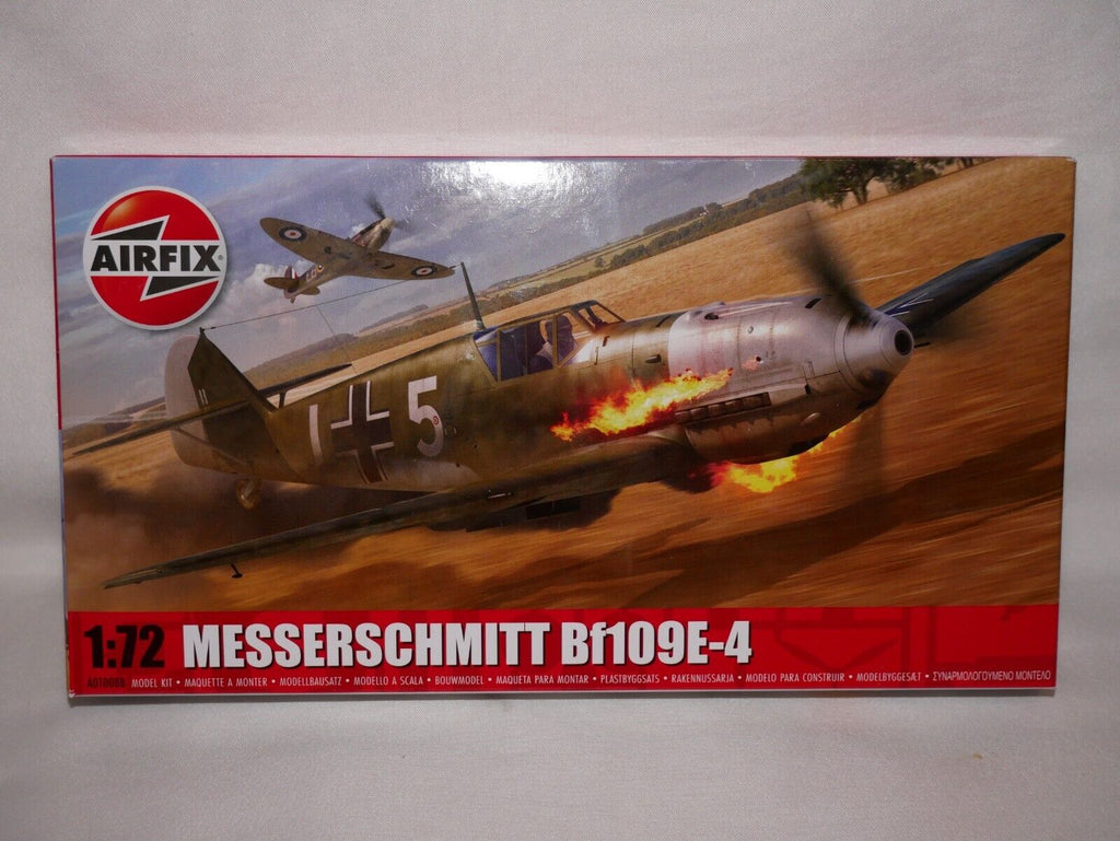 Airfix 1:72 WW2 Messerschmutt Bf109E-4 Plastic Model Kit Skill Level 1 - A01008B