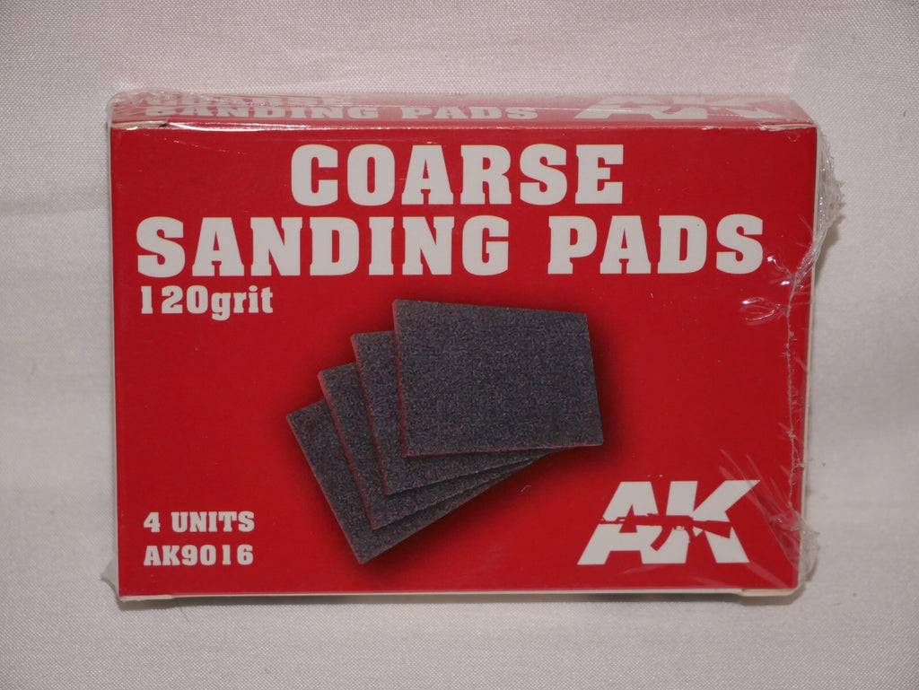 AK Interactive High Quality Flexible Coarse Sanding Pads 120 Grit (4 pcs) AK9016