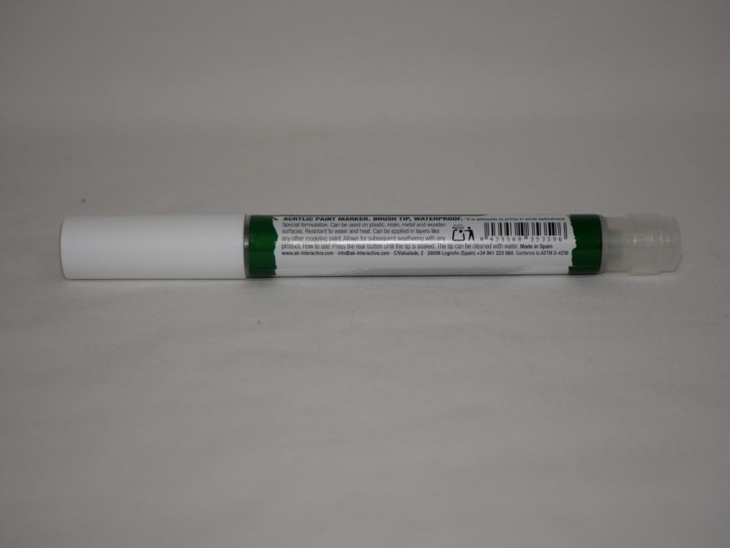 AK Interactive Acrylic Quick Gen Markers For Tabletop Games Vivid Green - AKMQ009