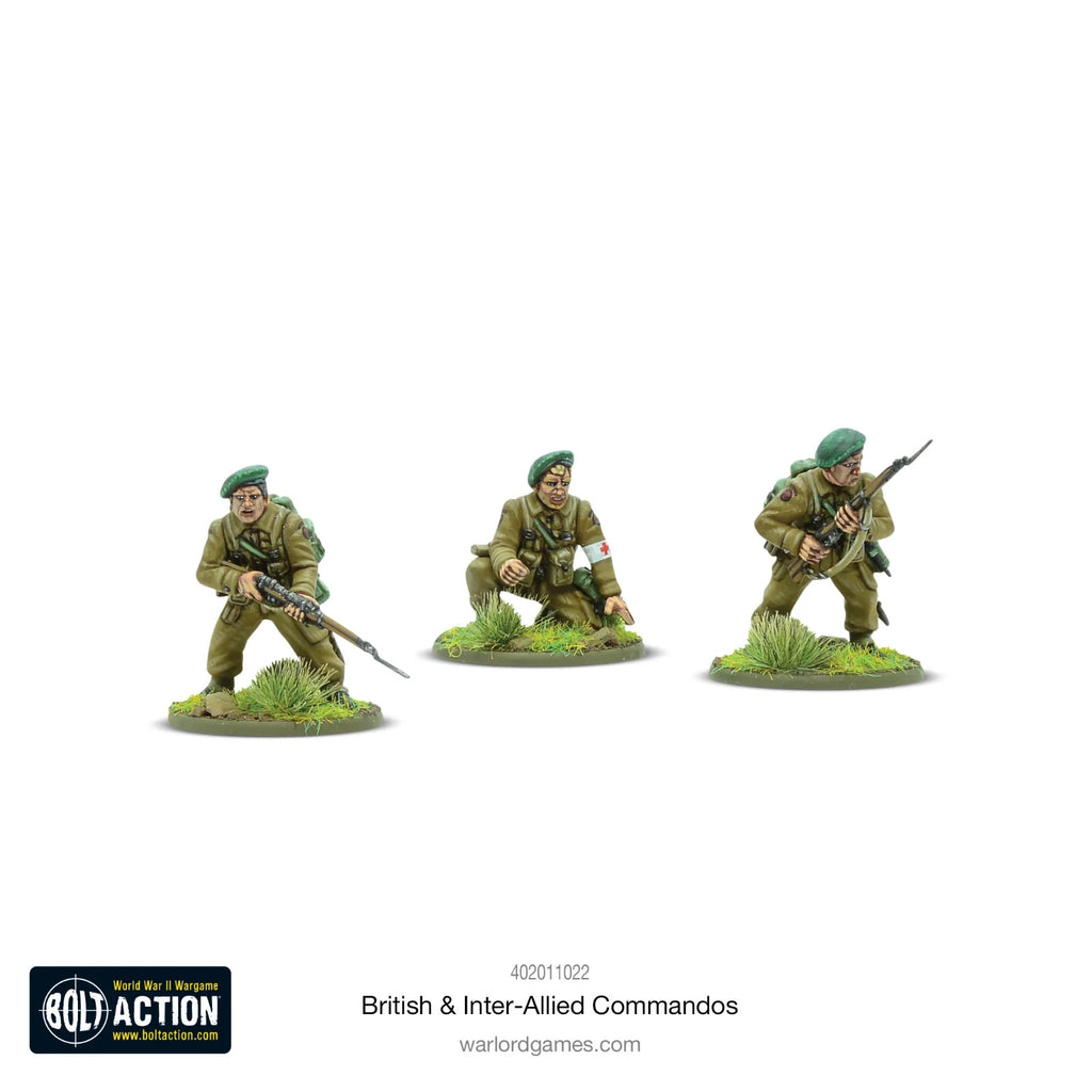 Warlord Games Bolt Action 1:56 Scale British & Inter-Allied Commandos 402011022