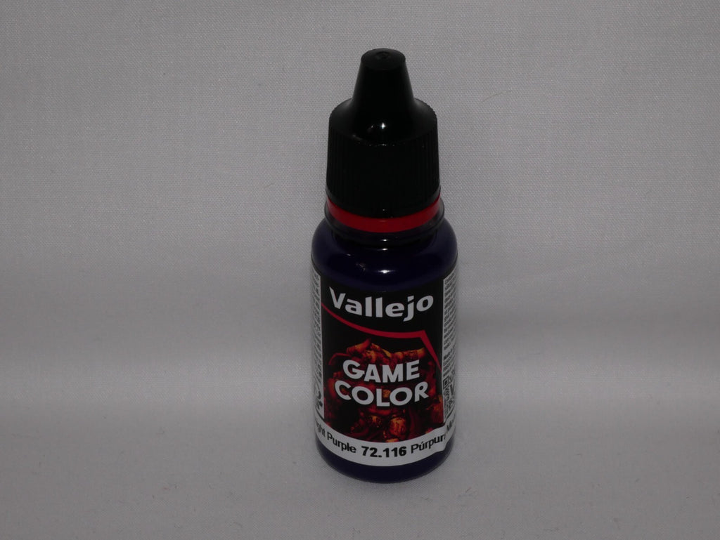 Vallejo Game Color Acrylics Midnight Purple 18ml/0.6 fl oz Dropper Bottle 72.016