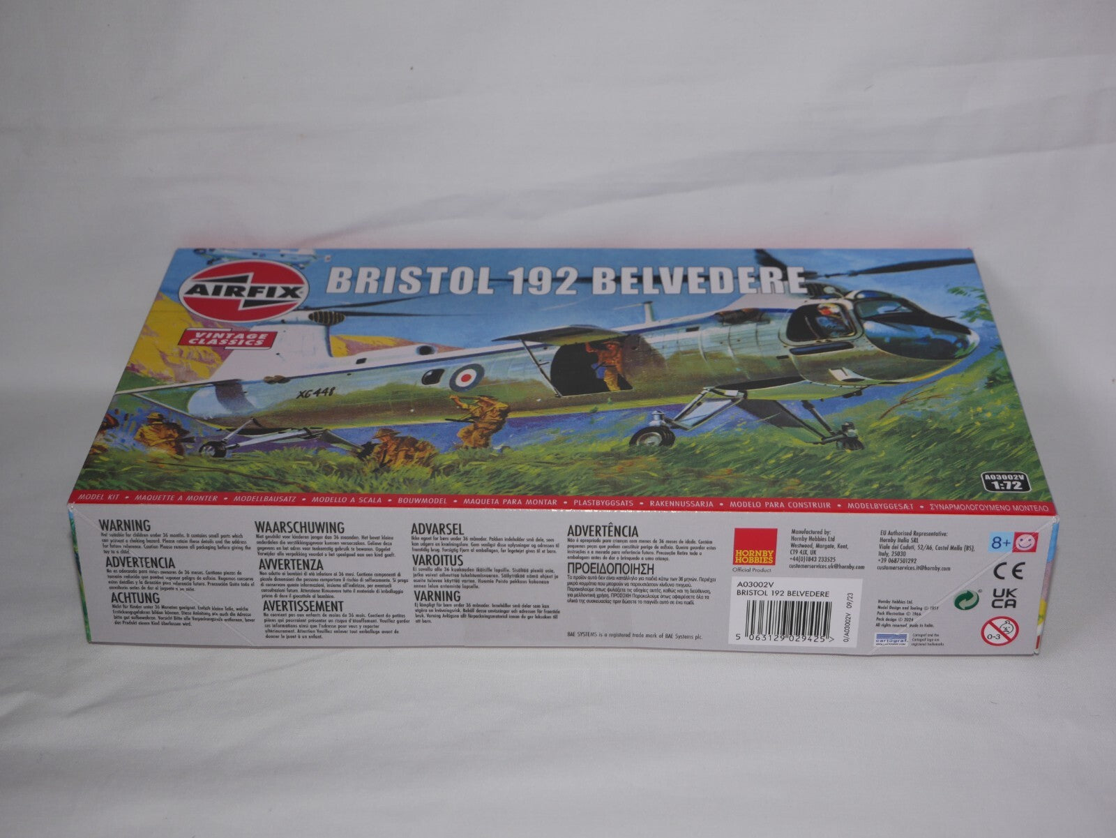 Airfix Vintage Classics 1:72 Scale Bristol 192 Belvedere Skill Level 2 - A03002V