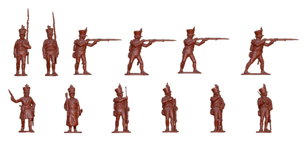 Hat Industrie 1:72 Scale Napoleonic Austrians Infantry (Firing) Figures - 8165
