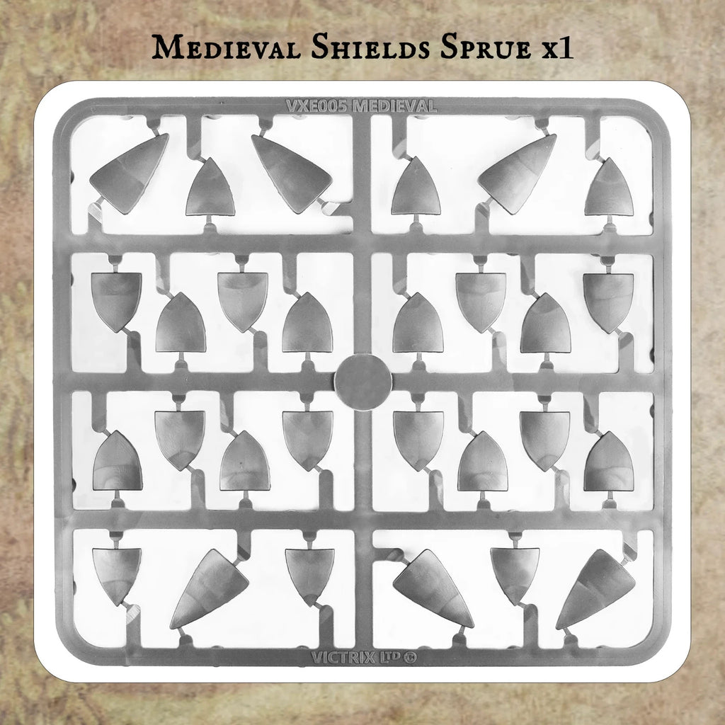 Victrix 28mm Scale Hard Plastic Medieval Warband (42) Miniatures Set - VXWB005