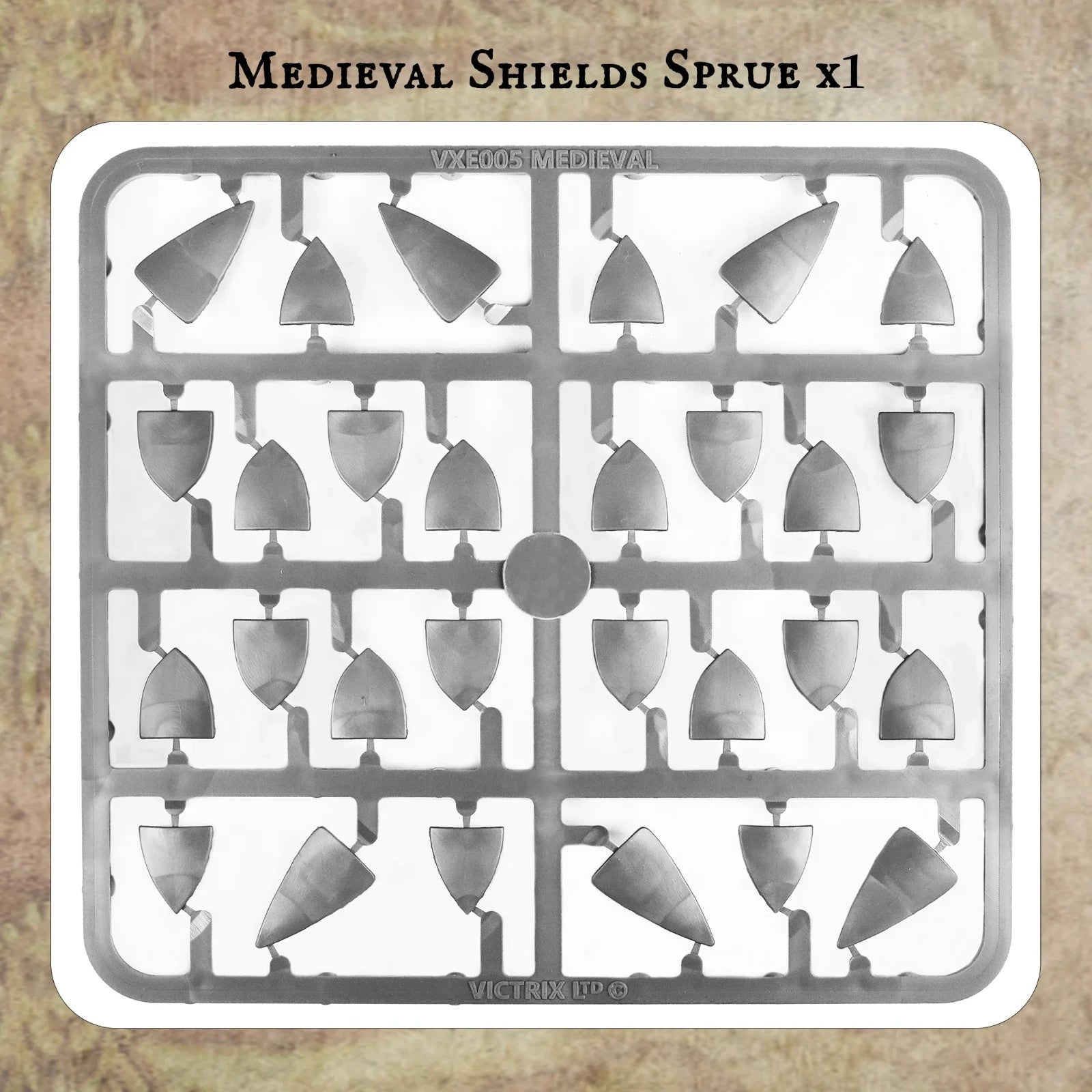 Victrix 28mm Scale Hard Plastic Medieval Warband (42) Miniatures Set - VXWB005